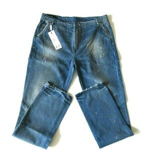 NWT Blue Blood Jeans Women's Size 29/34 Your Boyfriends Rocked Denim Handcrafted